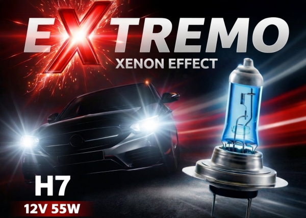 H7 EXTREMO Xenon Effect Halogen Lampen Superwhite 8500K Xenon Look Optik 12V 55W